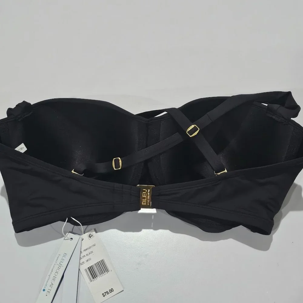 Bleu Rod Beattie Shirred Underwire D-Cup Bikini Top - Picture 6 of 10